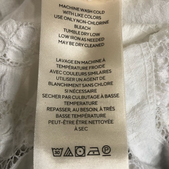 NWT Free People Candy Shop Tunic Womens M Ivory V-Neck Semi Sheer Ruffle Slouchy - Picture 12 of 15